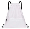 Drawstring Backpack Large Capacity Sports Backpack Man Wear-resistant Gym Bag Lightweight Basketball Backpack Sport Bag Yoga Bag Oasis Select White