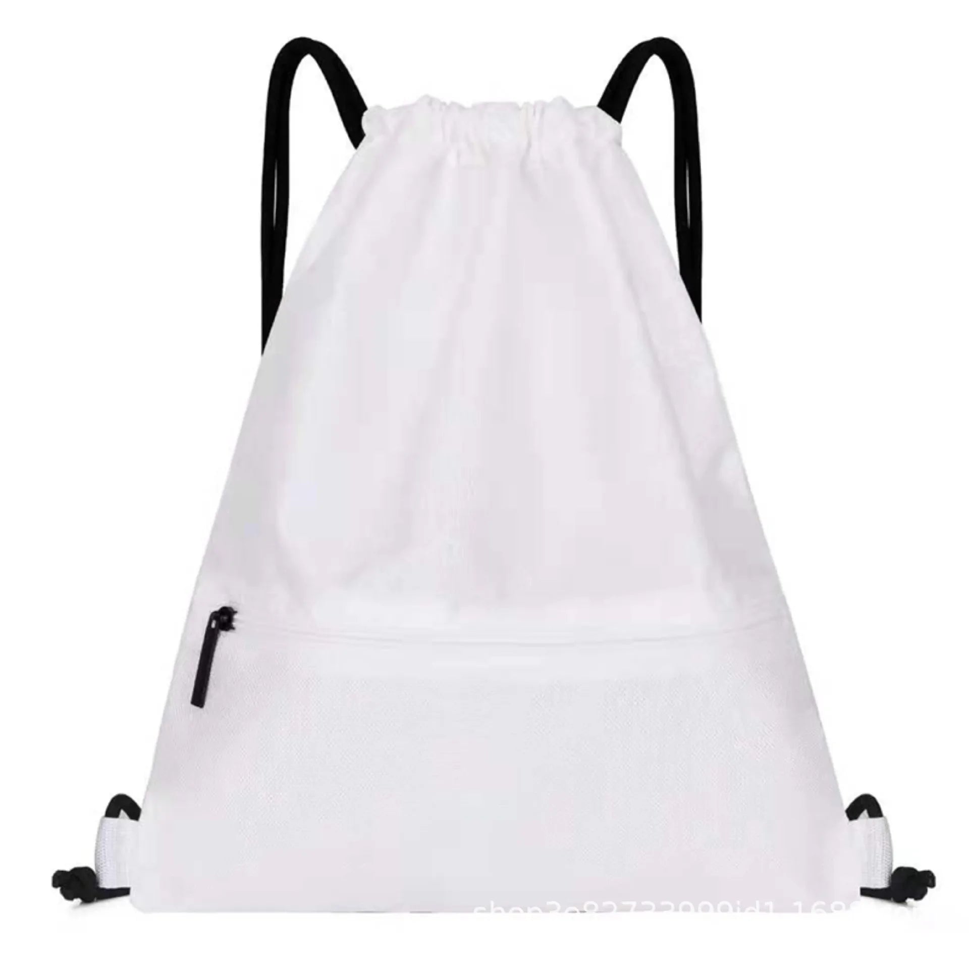 Drawstring Backpack Large Capacity Sports Backpack Man Wear-resistant Gym Bag Lightweight Basketball Backpack Sport Bag Yoga Bag Oasis Select White