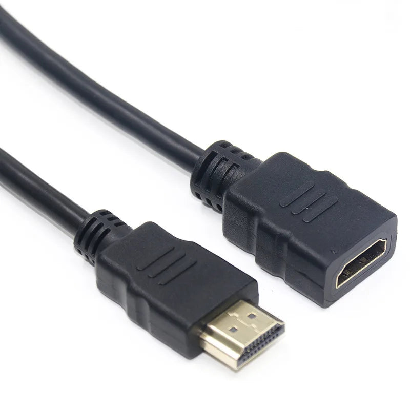 3m 2m 1m HDMI-compatible Extension Cable Adapter HDMI Male to Female Extender Cable 1080P for HD TV LCD Laptop PS3 Projector Oasis Select