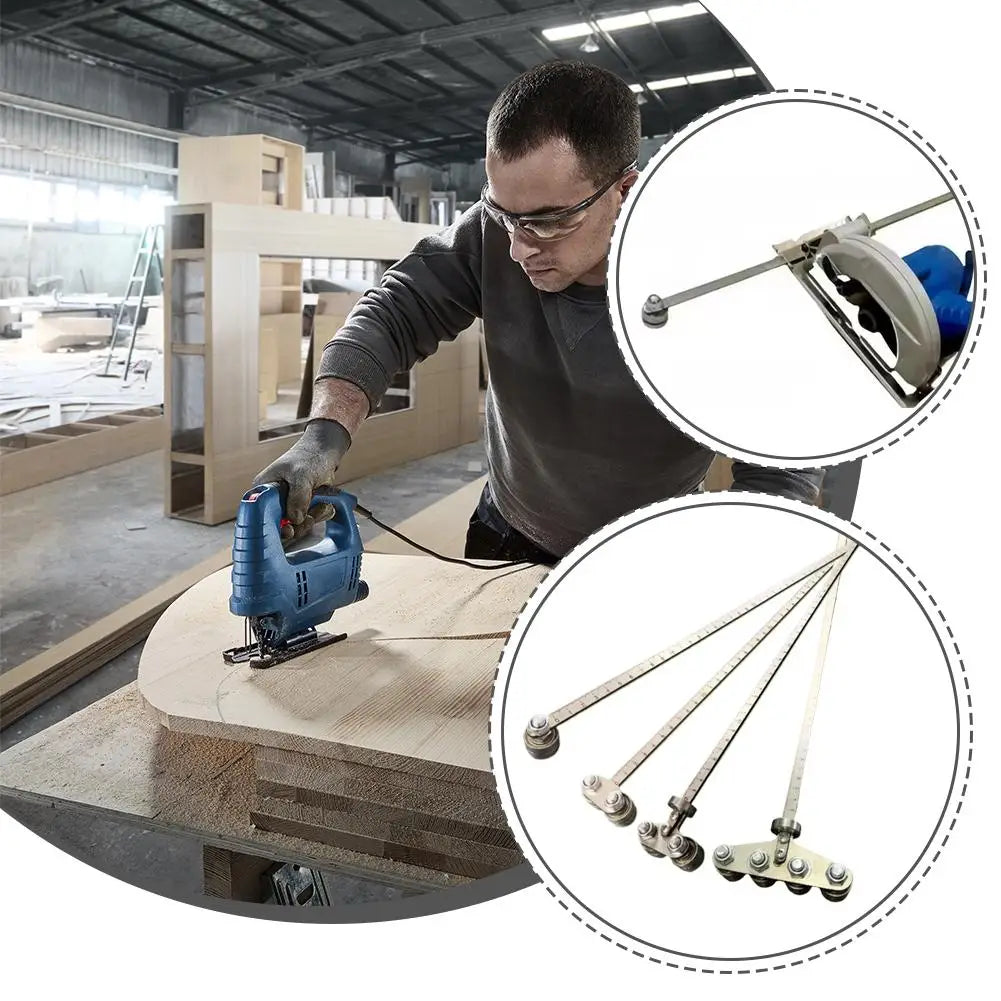 Circular Saw Guide Ruler – Adjustable Rip Guide for Woodworking
