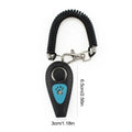 Dog Training Clicker 2 in 1 Pet Clicker and Whistle Behavior Aid with Wrist Strap Silent Recall Device Dog Whistle for Animal Oasis Select Black