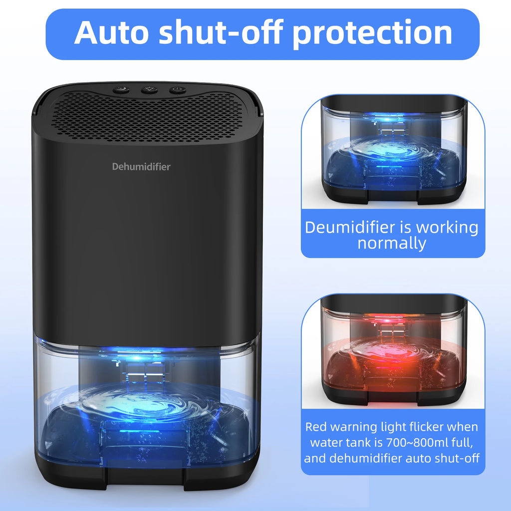 1pc 1000ml Portable Dehumidifier for Home Office and RV Eliminate Damp Mold and Moisture Easy to Use and Energy Efficient Oasis Select