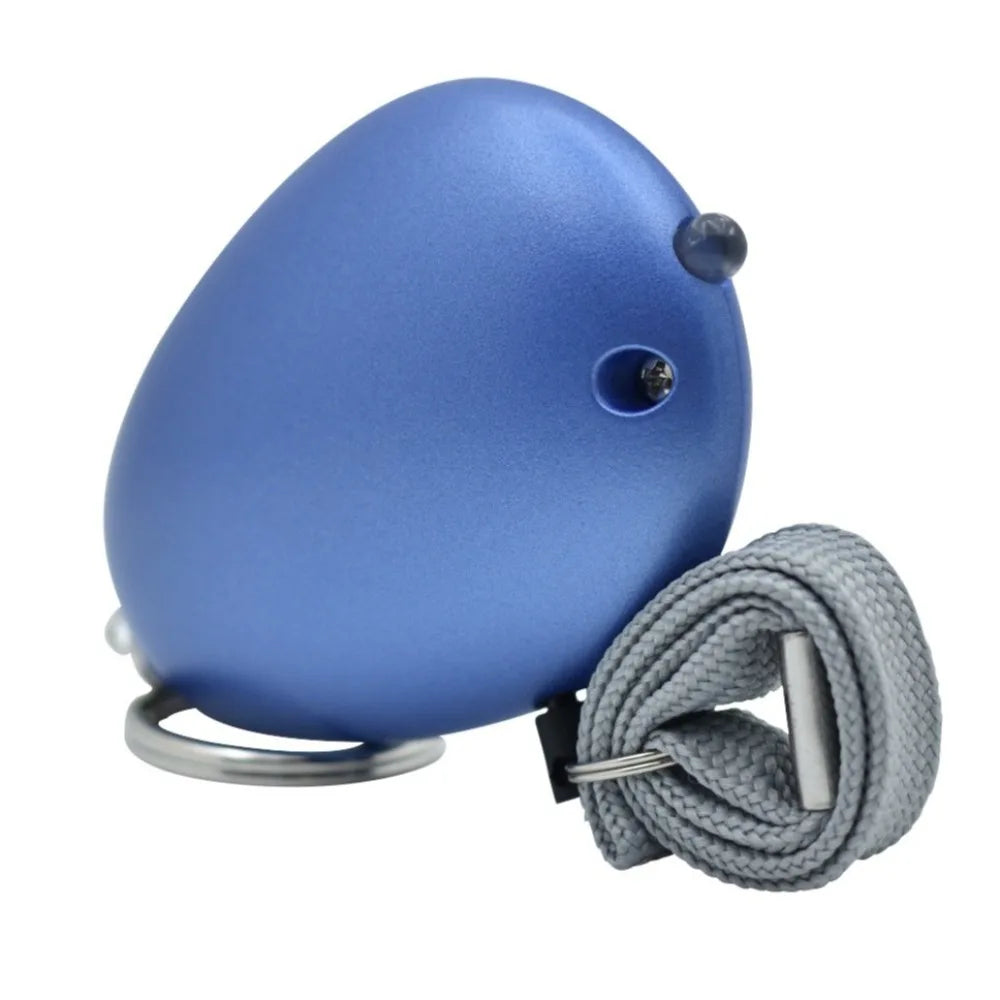 Sound Alert Loud Siren Personal Alarm LED Flashlight Egg-shaped Security Alarm 130dB Sound Safety Alarm Travel Oasis Select
