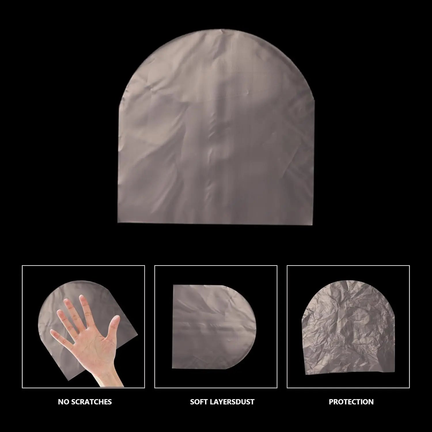 15/30/60 PCS Record Outer Sleeves – 12" Crystal Clear Protective Covers for LP Albums, Dust & Scratch Resistant Oasis Select