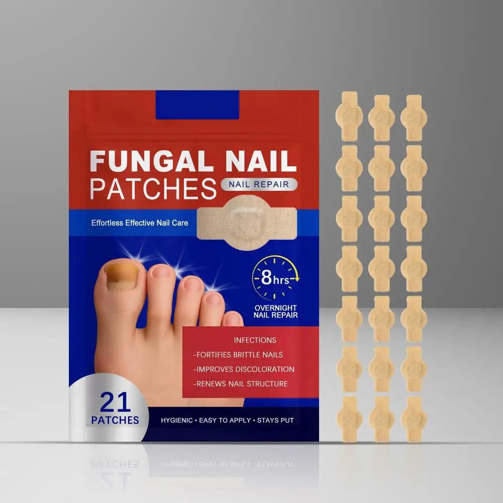 Fungal Nail Repair Patches – 21pc Nighttime Toenail Treatment Nail Repair Patch Oasis Select