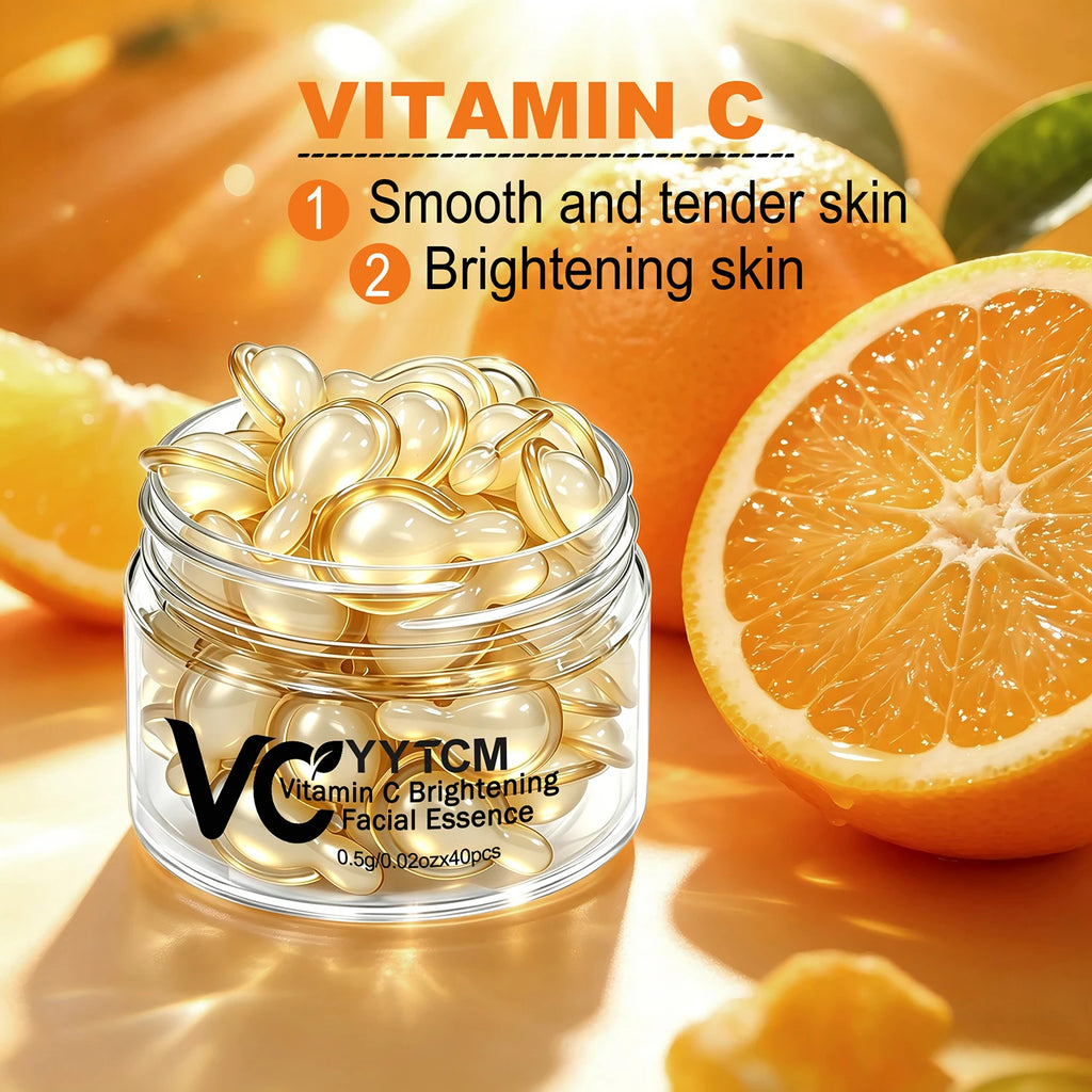 Vitamin C Face Serum Capsules – Retinol, Hyaluronic Acid & Vitamin E Face Serum Capsules Oasis Select