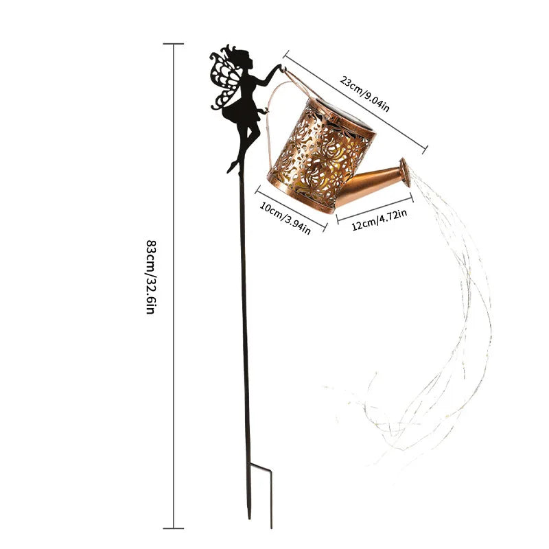 Fairy Plug Solar Kettle Light Water Flashing Trumpet Kettle Lawn Light Solar Outdoor Light Solar Power Oasis Select
