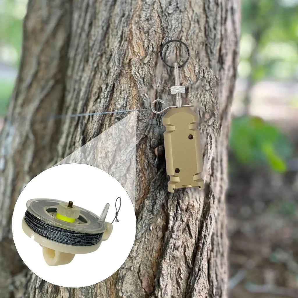 Outdoor Siren Trip Rope Accessories Trip Wire Trip Wire on Reusable Reel Weatherproof Early Warning Security System for Camping Oasis Select