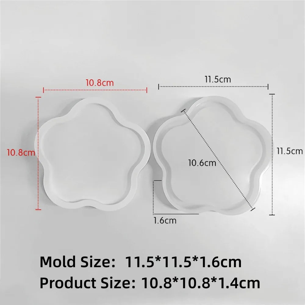 DIY Oval Tray Mold Storage Box Silicone Mold Oval Coaster Crystal Mold Ashtray Cement Flower Pot Mold Resin Casting Plaster Mold Oasis Select Flower Mold