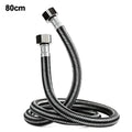Durable 30-200cm Stainless Steel Braided Flexible Tube Hose Useful 1/2 Inch Hot and Cold Water Faucet Inlet Pipe Hose Oasis Select 80cm