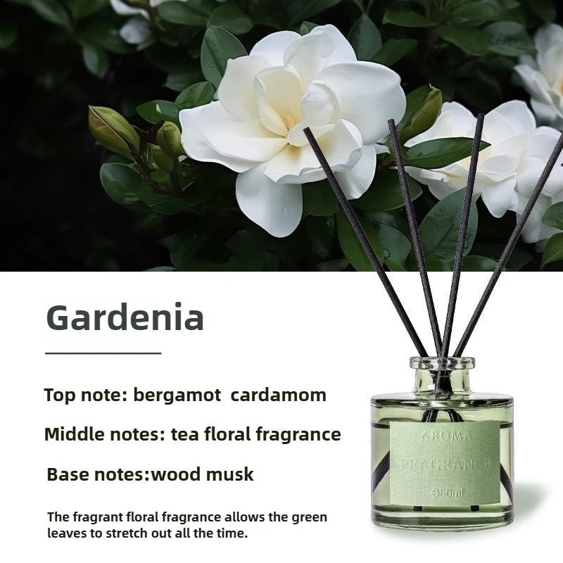 1PC 50ml Reed Diffuser Gift Set Home Fragrance Oil with Reed Sticks Home Air Freshener Essential Oil for Bathroom Accessories Oasis Select Gardenia 50ml