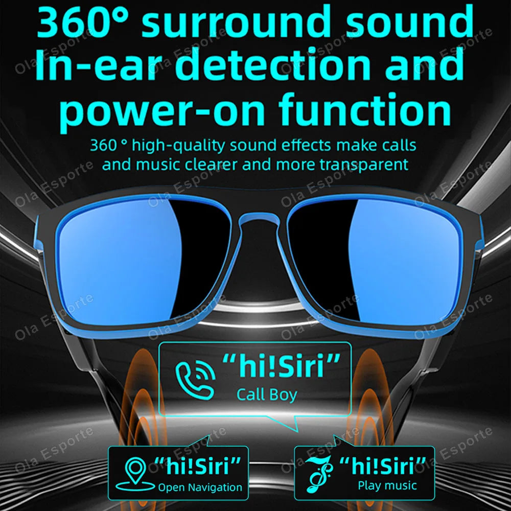 AI Smart Glasses – Bluetooth Touch Control Camera & Voice Assistant