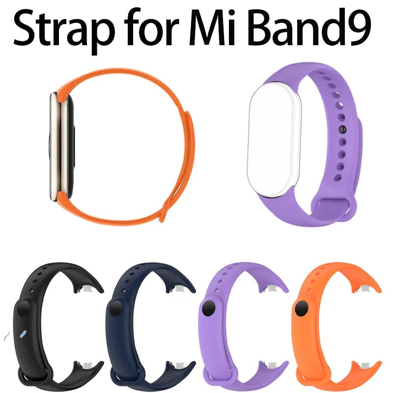 Silicone Sport Strap for Xiaomi Mi Band 9 & 8 – Adjustable Smartwatch Band Oasis Select