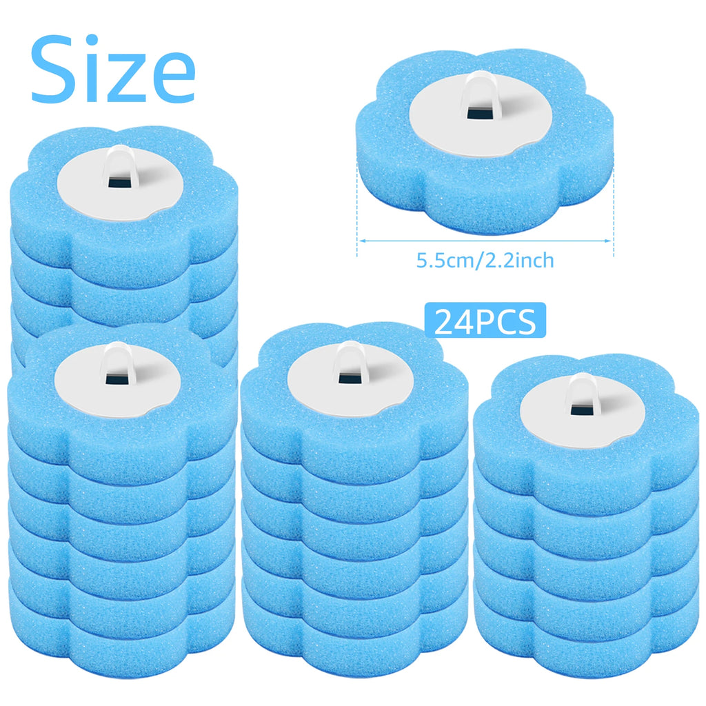 18/36Pcs Disposable Toilet Brush Wall Mounted Toilet Brush with Replacement Head Cleaning Set Home Bathroom WC Accessories Oasis Select F 24heads