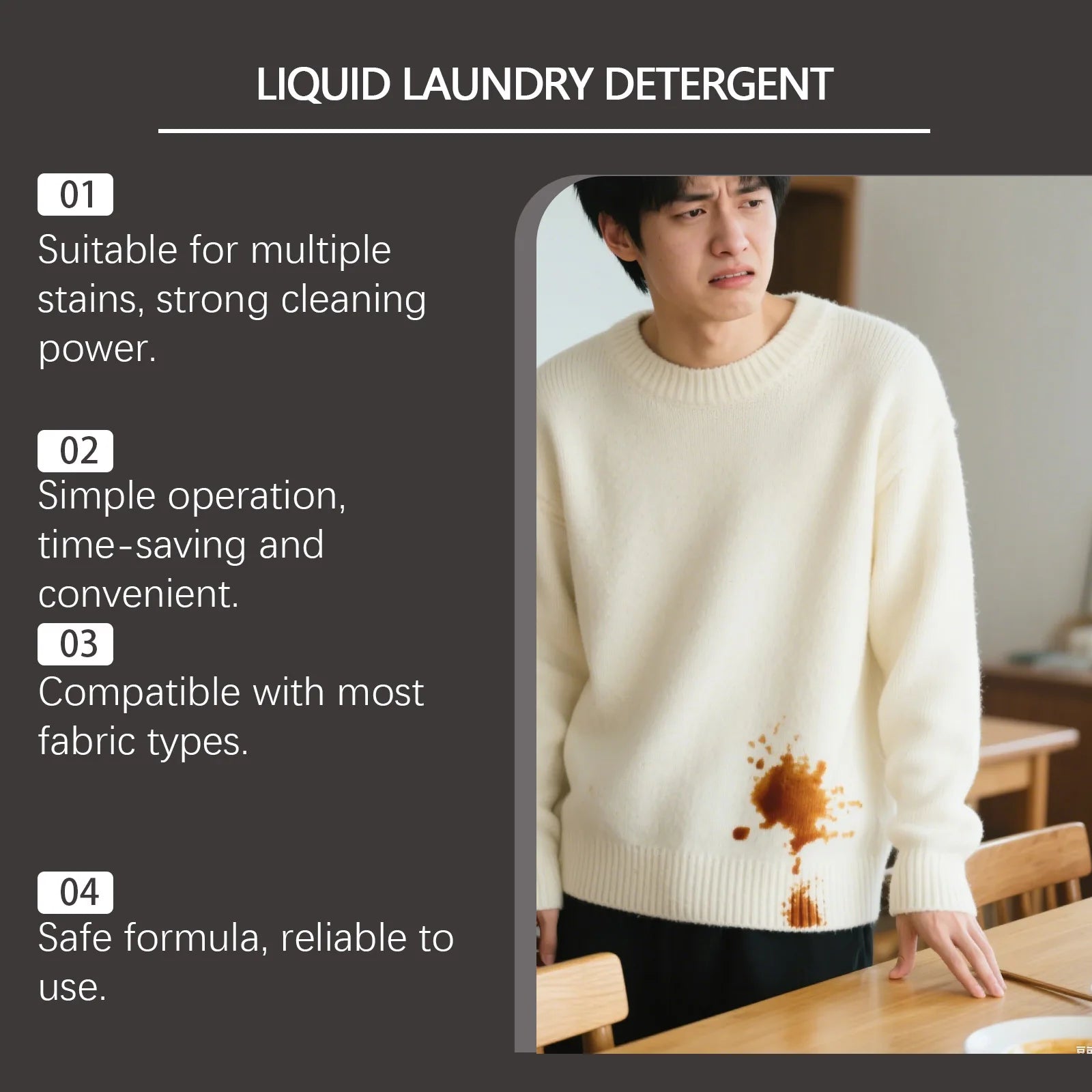 Gentle Liquid Laundry Stain Remover – Fast-Acting Oil Cleaner 120ml Laundry Stain Remover Oasis Select