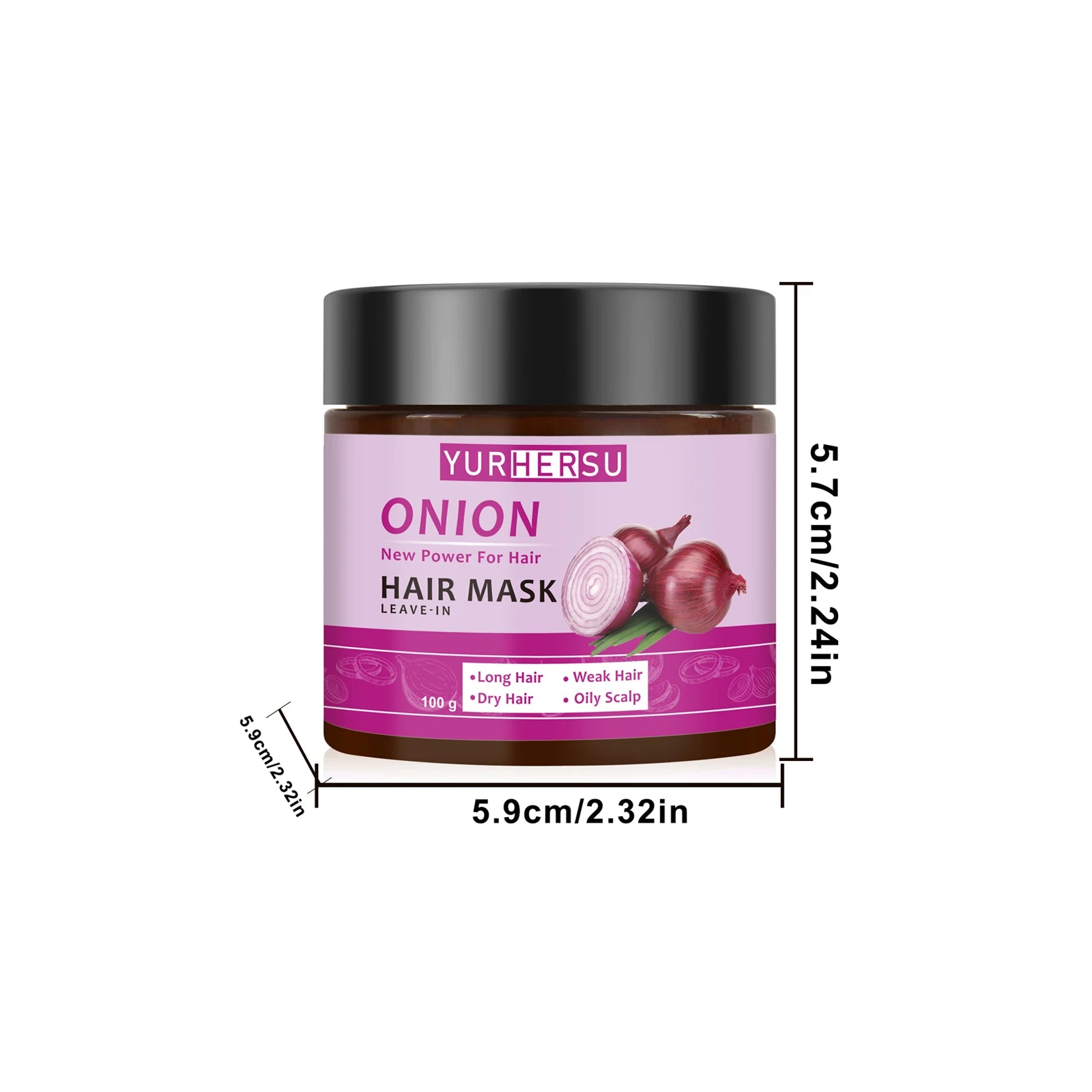 YURHERSU Onion Essence No-Rinse Hair Mask – 100g | All Hair No-Rinse Hair Mask Oasis Select