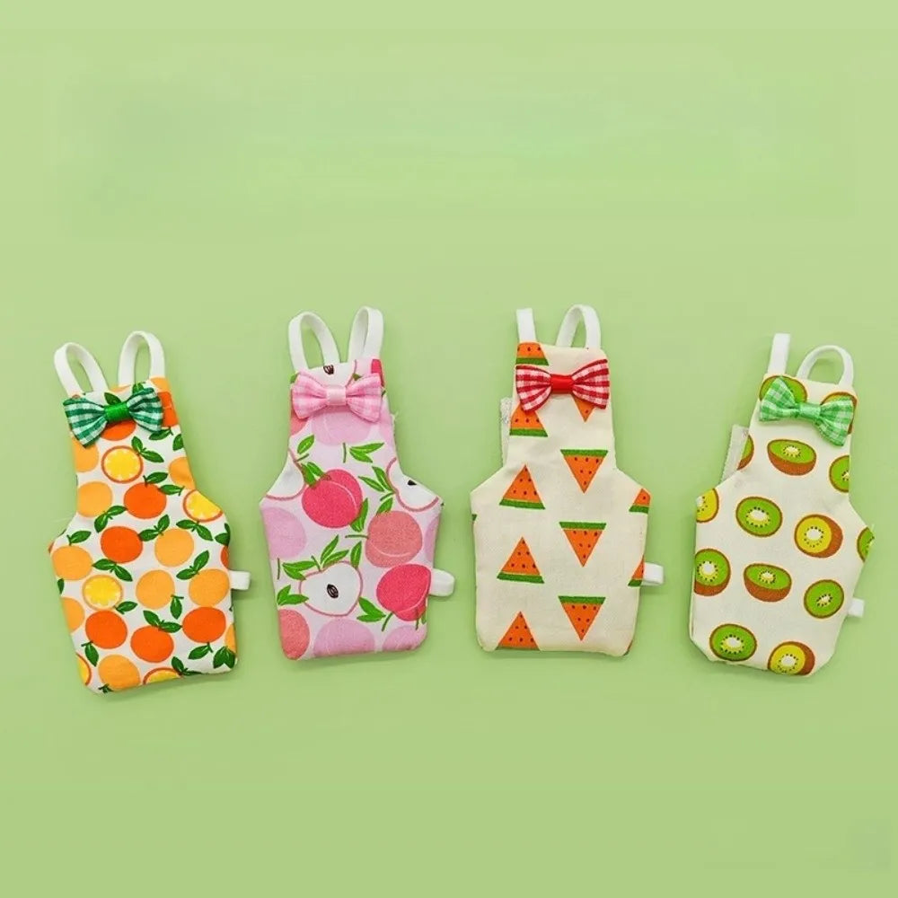 New Colorful Fruit Parrot Diaper Breathable Bowtie Pet Bird Apron Washable Keep Birds Clean Pet Bird Clothes Indoor Use Oasis Select