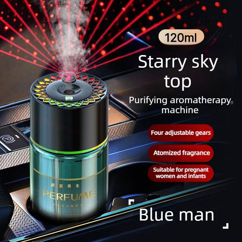 Smart Car Aromatherapy Diffuser Fragrance Machine Car Smell Air Freshener Ocean Hilton Automatic Car Scent LED Ambient Light Oasis Select