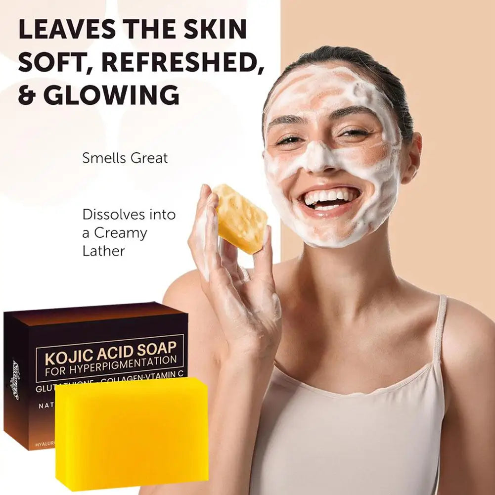 Kojic Acid Soap Bar – Vitamin C, Retinol & Collagen Dark Spot Brightening Soap Bar Oasis Select