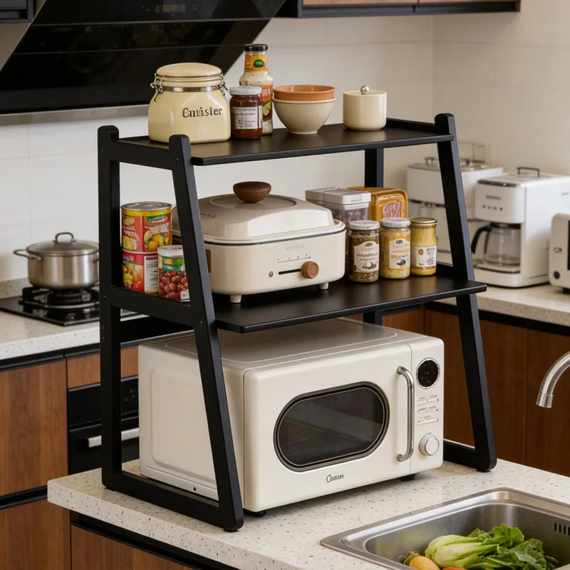 Kitchen Microwave Oven Shelf Household Multi-layer Oven Stand Desktop Countertop Rice Cooker Storage Shelf Oasis Select