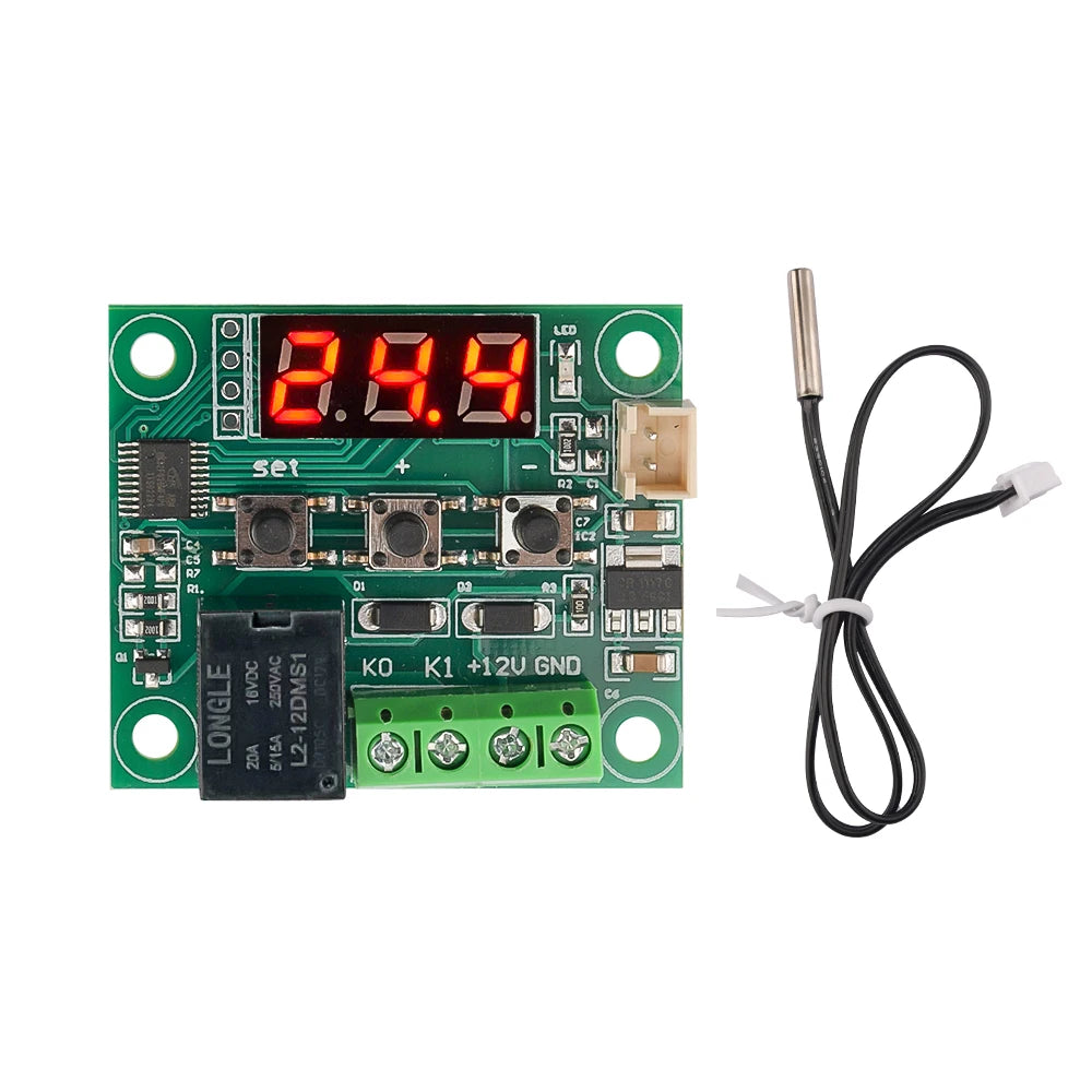 W1209 DC 12V Red Light Heat Cool Temp Thermostat Temperature Control Switch Temperature Controller Oasis Select Default Title