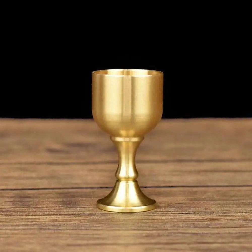 Carved Brass Goblet Chalice – Altar, Ceremony & Home Decor
