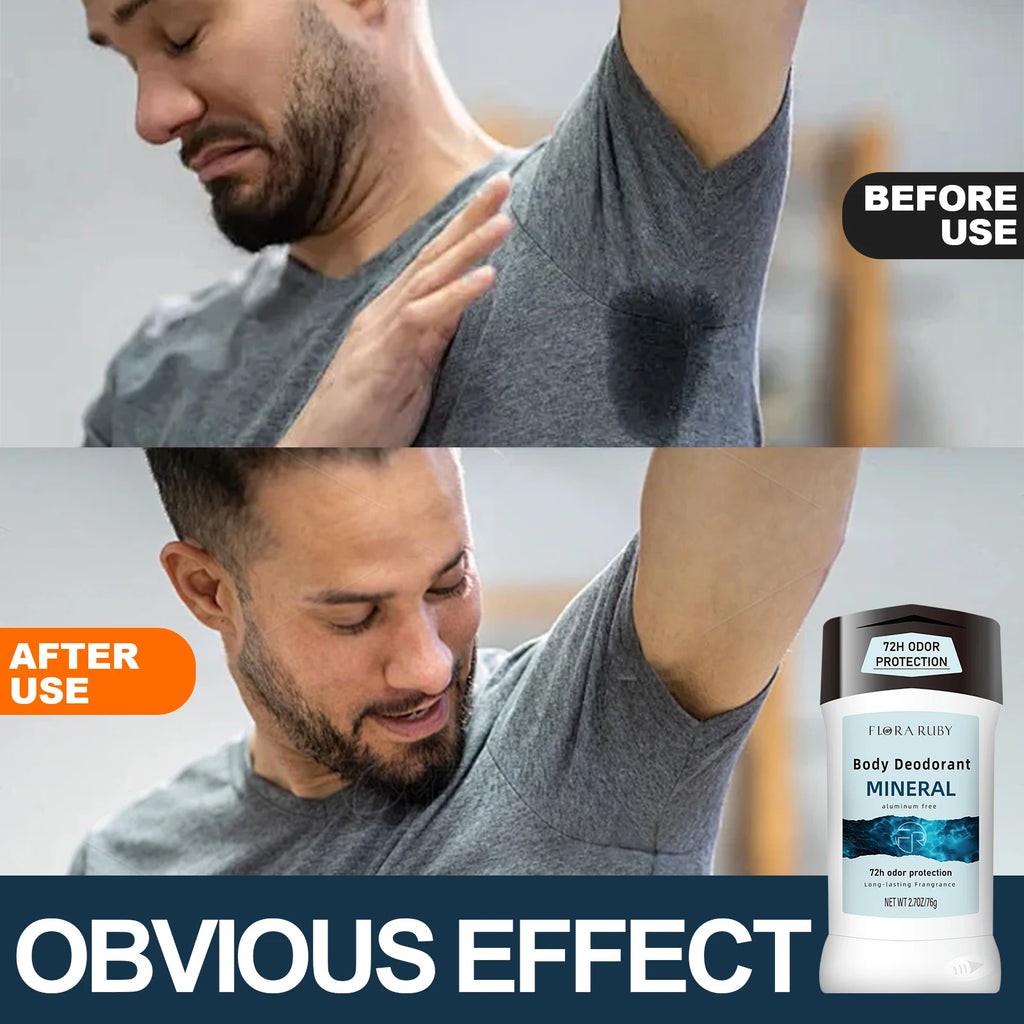 76g Mens Deodorant Refreshing Fragrant Body Care Cream- Long-Lasting Deodorizing,Anti-Sweating, Moisture Control Odor for Armpit Oasis Select