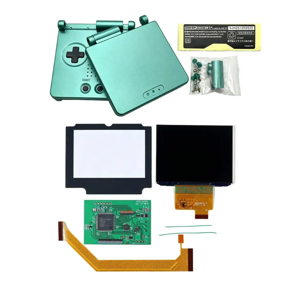 IPS V4 LCD Screen Kit for GBA SP – High Brightness + Shell