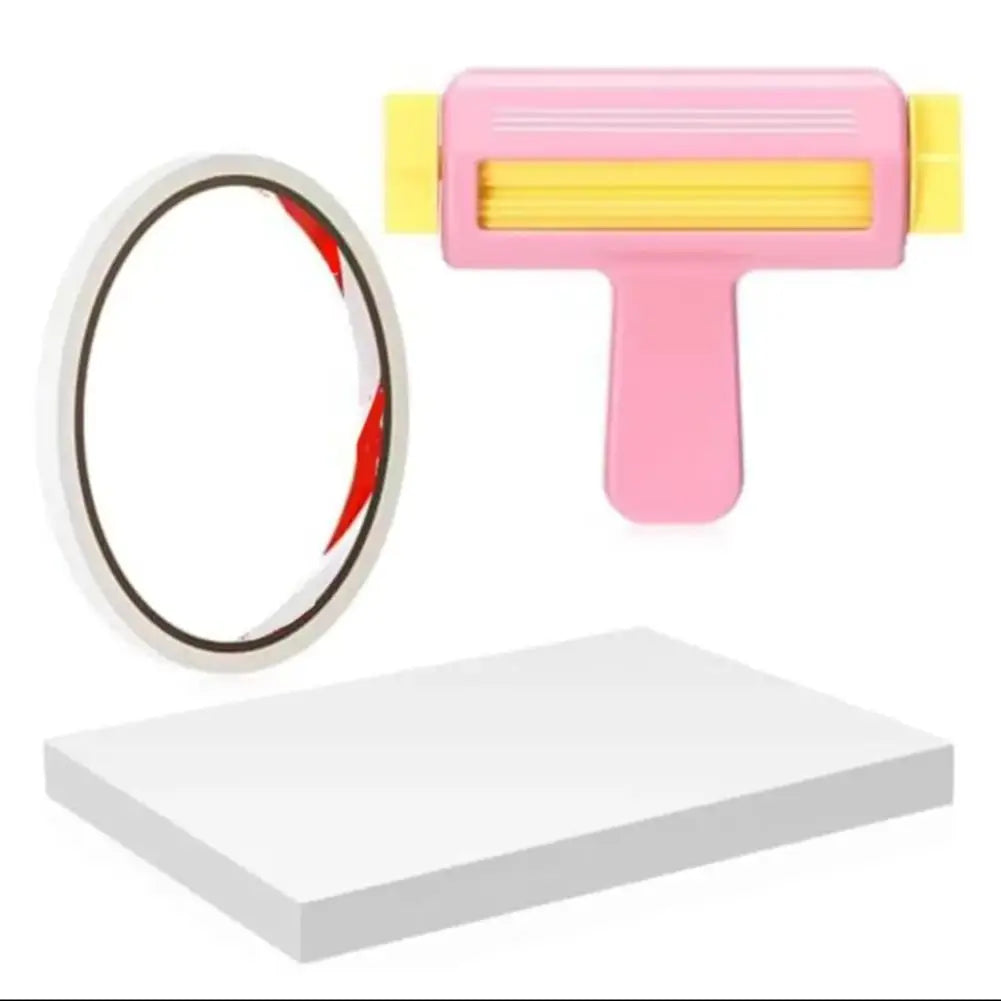 Creative Paper Crimper Set with 50 Sheets Glossy Inkjet Photo Paper and Strong Double Sided Tape for Craft Projects Oasis Select