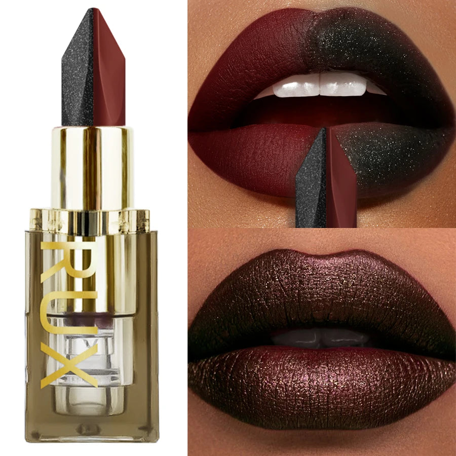 KAFURUX Glitter Two-Tone Matte Lipstick | Pearlescent Lip Tint