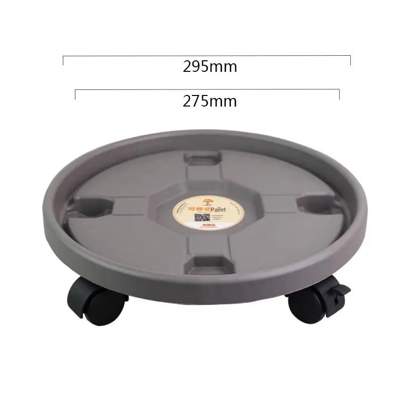Rolling Plant Stand Tray with Wheels – Heavy Duty Pot Caddy