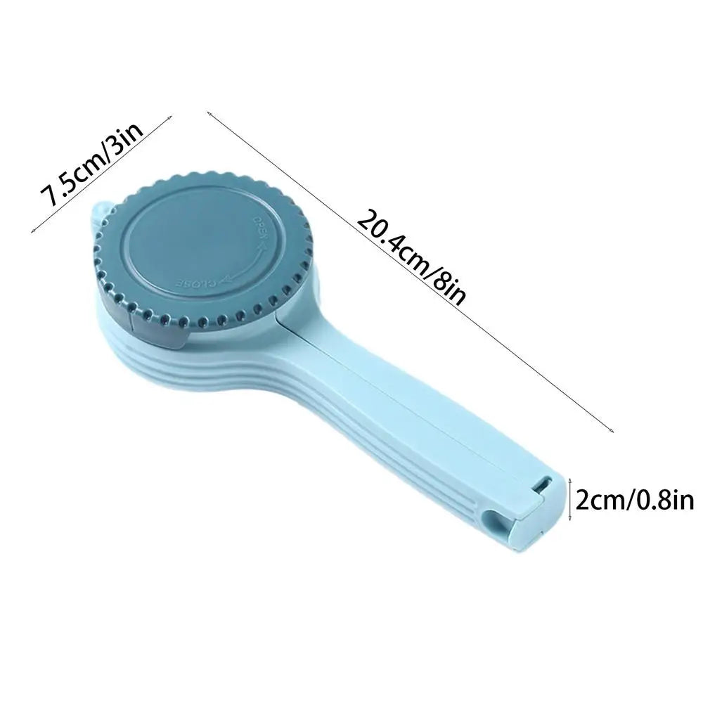 1PCBag Clips for Food Food Storage Sealing Clips with Pour Spouts Kitchen Chip Bag Clips Plastic Cap Sealer Clip Kitchen Storage Oasis Select Blue