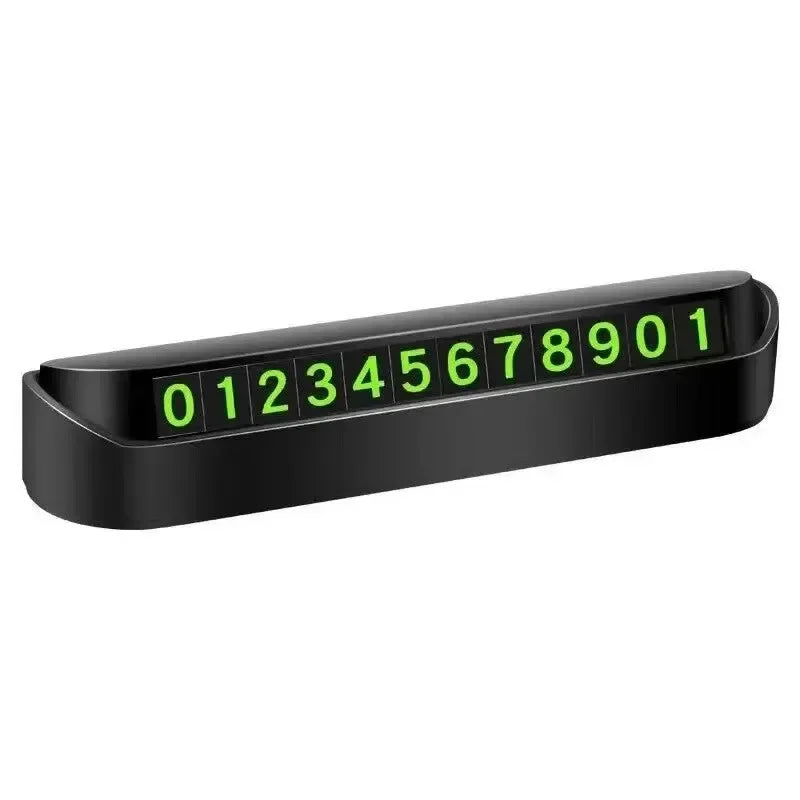 1/2/3/4pcs Portable Car Phone Number Card Temporary Parking Card Plate Telephone Number Car Park Stop Automobile Accessories Oasis Select Black 1pcs