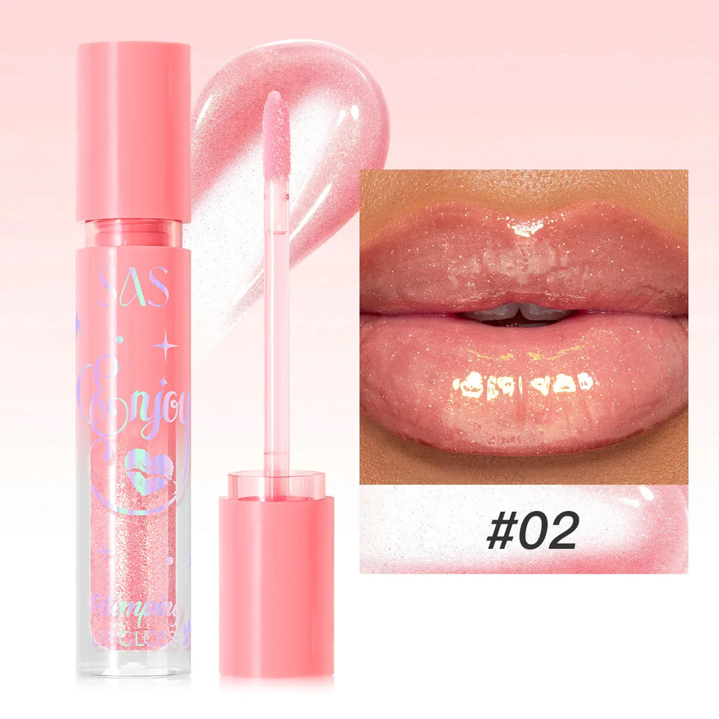 Pearlescent Plumping Lip Gloss – Glittery, Waterproof & Hydrating