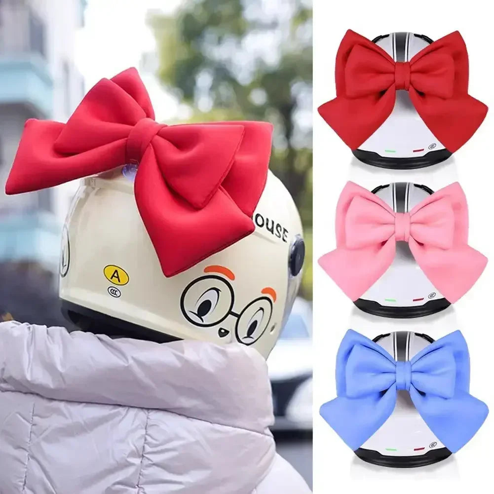Motorcycle Helmet Butterfly Knot Full Face Off Road Helmet Decor Bow Styling Women Cycling Electric Bike Motorcycle Accessories Oasis Select