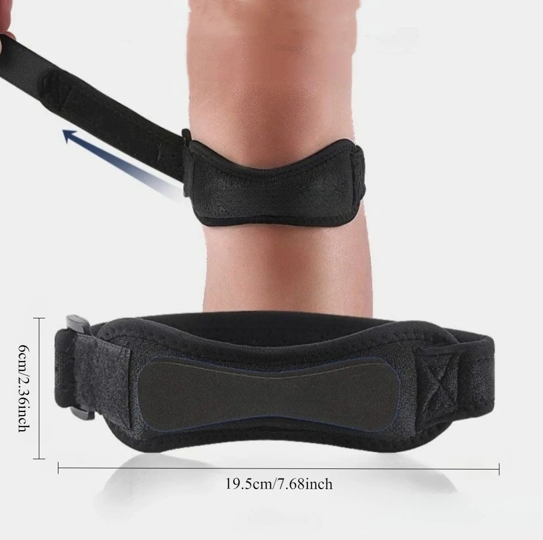 Adjustable Eva soft pad Knee Strap Patella Tendon Protector Running Cycling Gym Sports Knee Support Compression Wrap Unisex pain Oasis Select