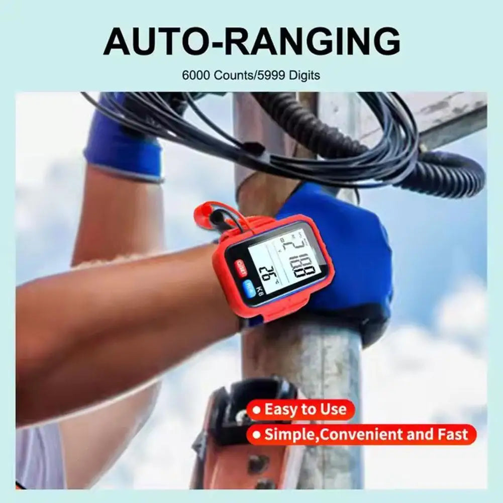 Wristband Digital Multimeter – Auto Range AC/DC Voltage & NCV