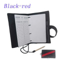 50-Page Technical Diving Erasable Notebook Waterproof Notepad for BCD Sidemount Underwater Diving Logbook Writing Slate Record Oasis Select Black-red