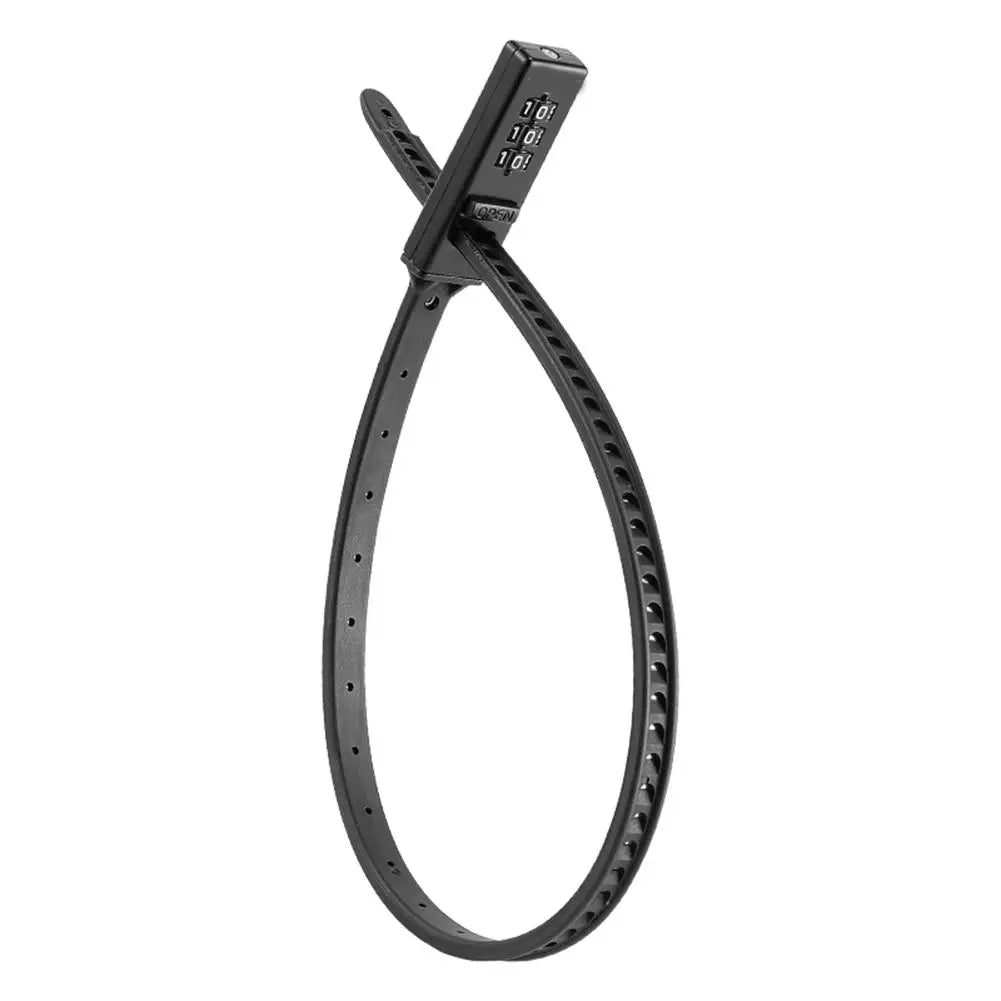 For Helmets For Outdoor Use Helmet Lock 3-Digit Combination Lock For Daily Use Length 56cm Adjustable Strap Design Oasis Select