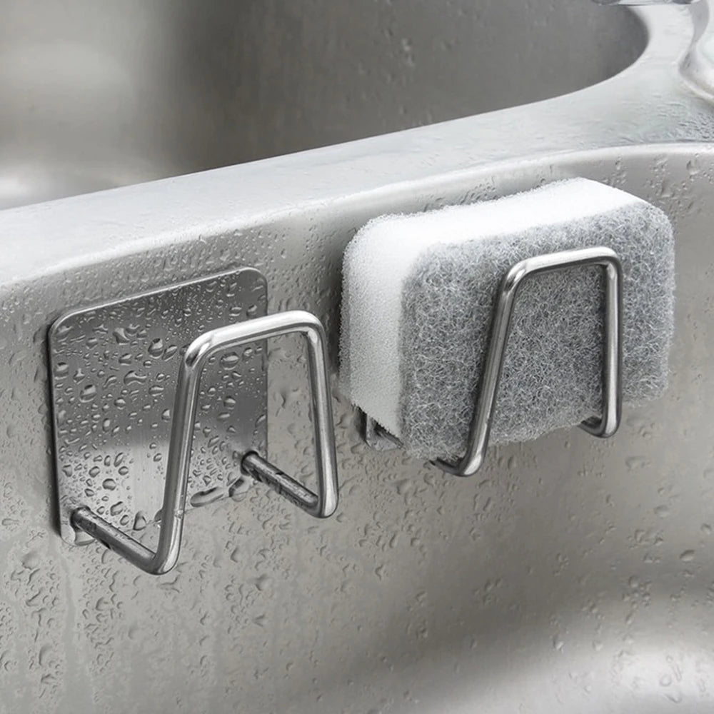 Sink Sponge Holder Rack – Wall Mount ABS Draining Caddy
