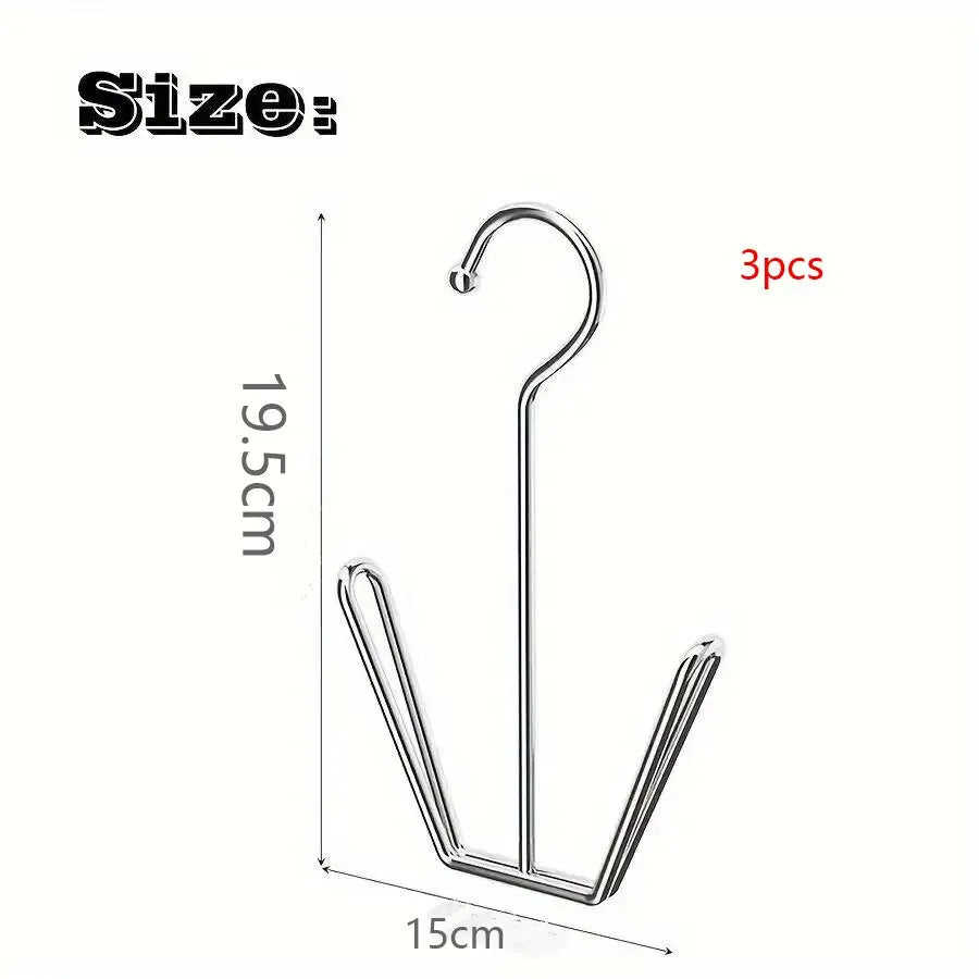 Stainless Steel Shoe Hanger Rack – Double Hook Drying Design Shoe Hanger Rack Oasis Select 3pcs