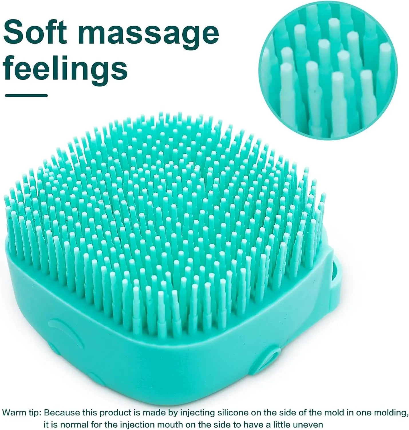 Silicone Pet Bath Brush with Soap Dispenser Soft Massage Dog Cat Scrubber Gentle Exfoliating Shower Grooming Tool Oasis Select