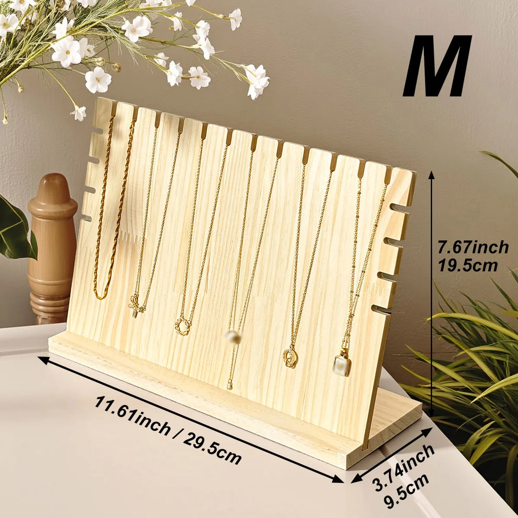 1pc Wooden necklace display rack, independent jewelry storage rack, bracelet and pendant holder, jewelry rack Oasis Select M