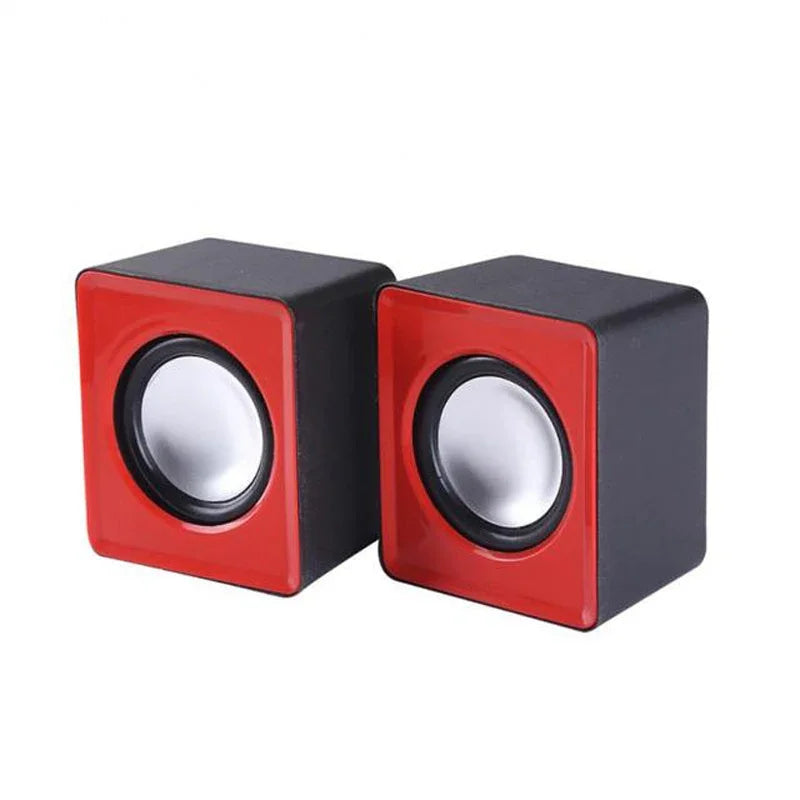 AyeBeau Mini USB Computer Speakers – 2.0 Stereo Desktop PC