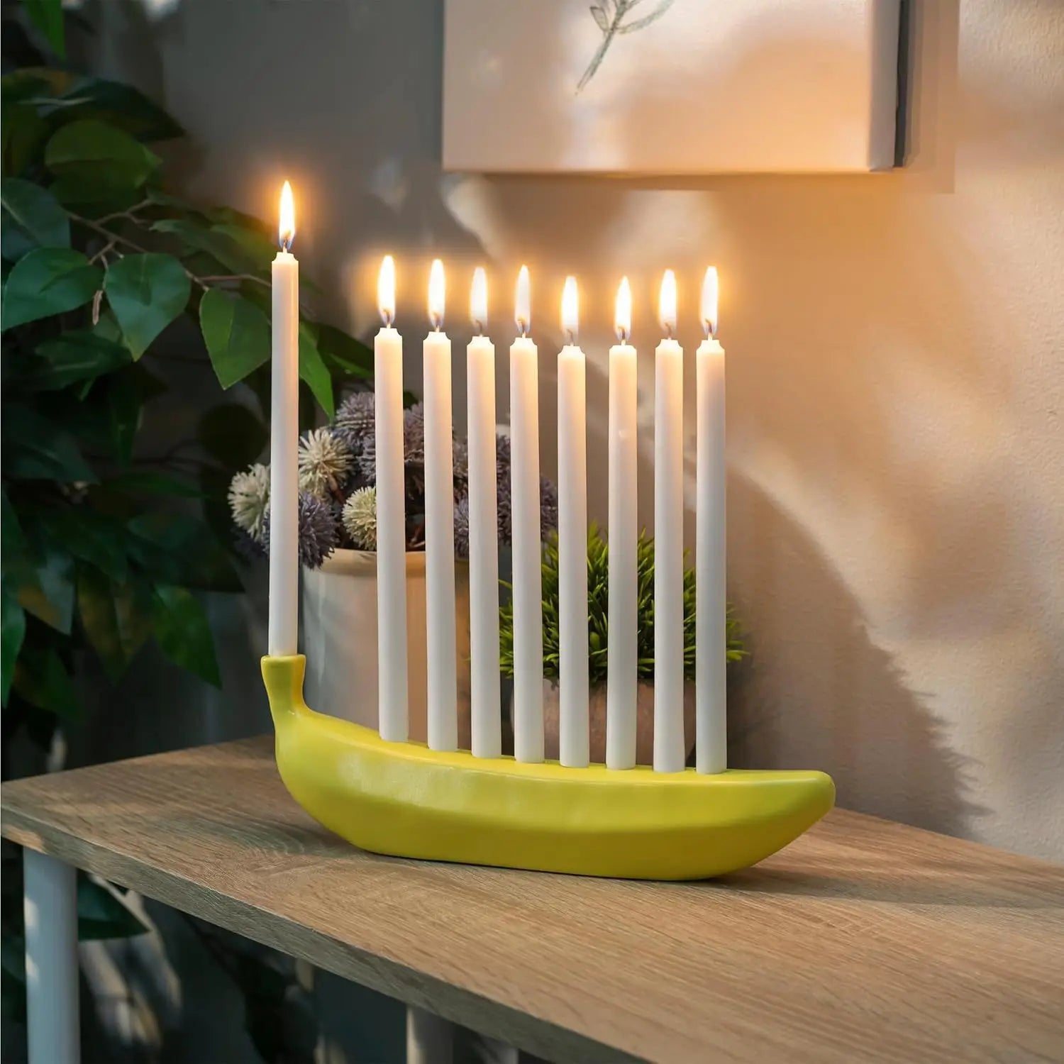 Creative and Fun New Portable Banana Candle Holder - Banana-themed Candle Holder No candles Oasis Select Banana candle holder