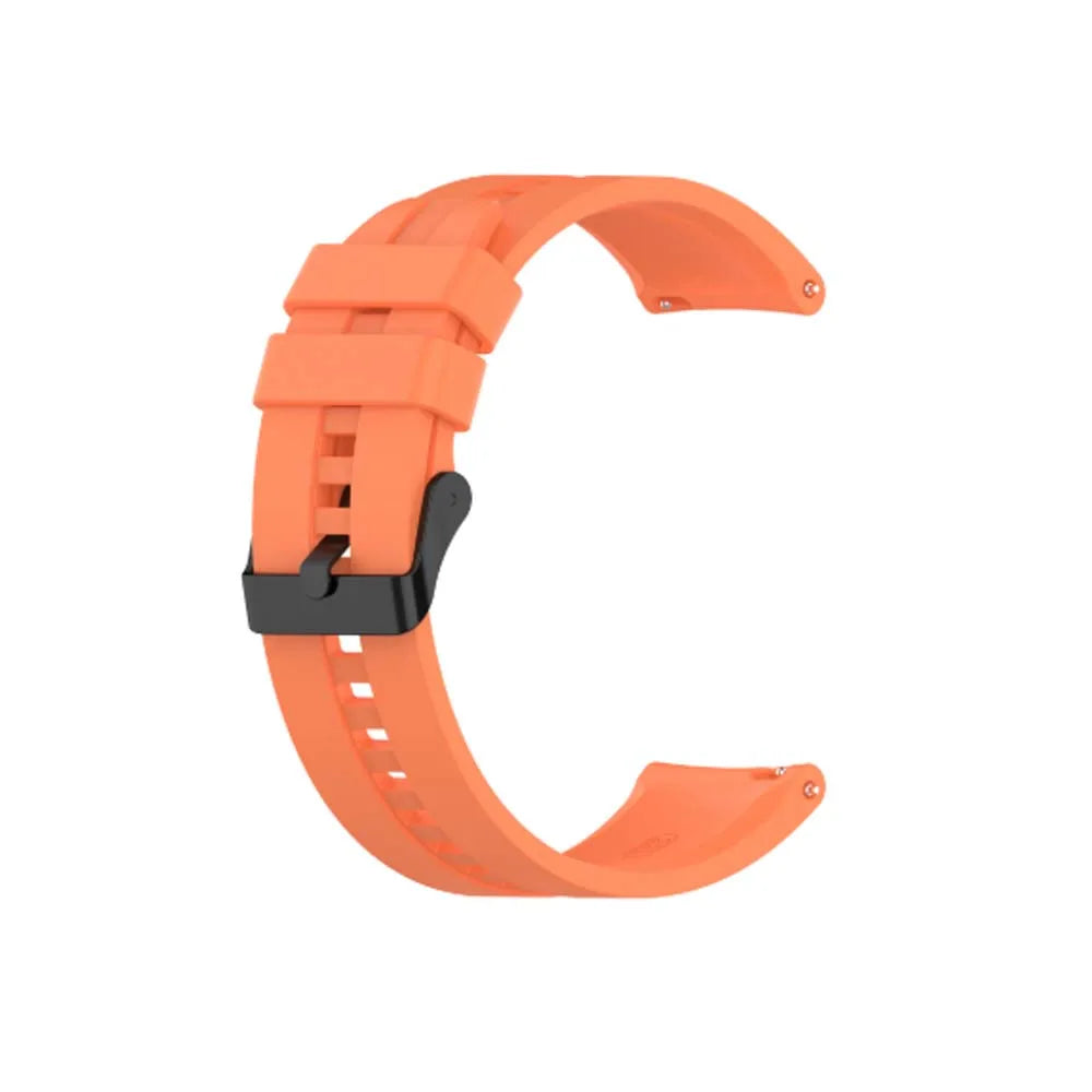22mm Silicone Watch Band for Huawei GT, Samsung & Garmin Silicone Watch Band Oasis Select orange Universal 22mm width
