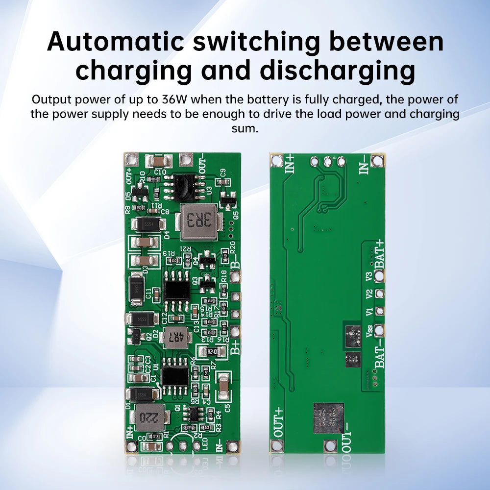 DC 12V 3A 24W 36W 3S Lithium Battery Pack UPS Module Charging Discharging Automatic Switching Uninterruptible Power Supply Board Oasis Select
