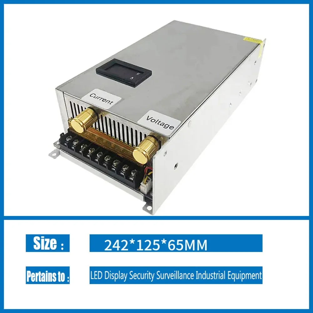 Adjustable Switching DC 12 V Volt Power Supply DC 0- 12V 24V 36V 48V 60V 100V 150V 200V 1200W TO AC 110V 220V Transformer Supply Oasis Select