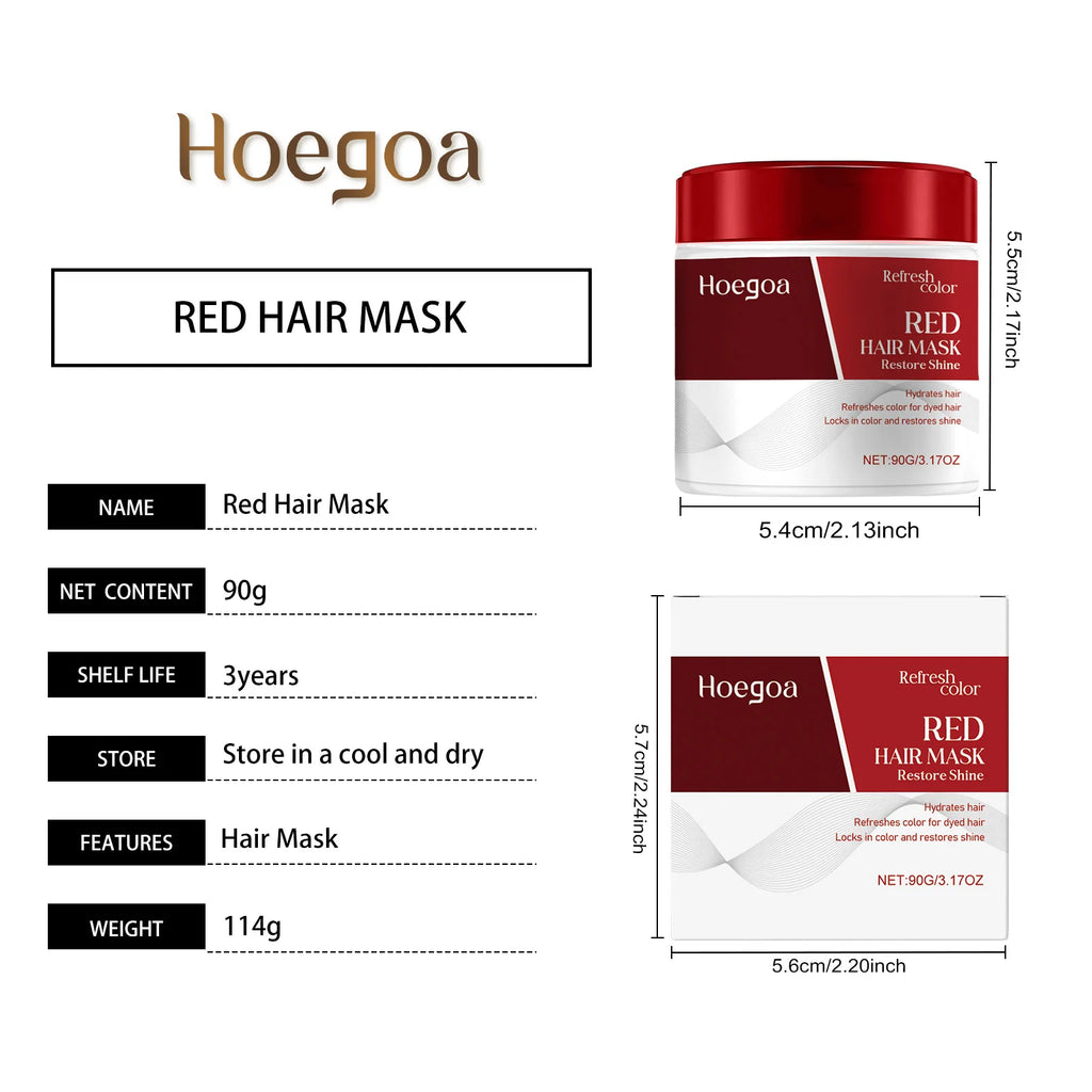 Color Depositing Hair Mask Deep Conditioning Hydrates&Repairs Enhances Hair Color Red Blue Brown Tones Boosts Shine Fades Color Oasis Select