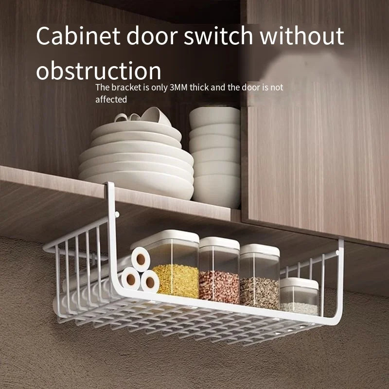 Kitchen storage racks dormitory storage tools hanging layered seasoning baskets bottom hangers of hanging cabinets Oasis Select